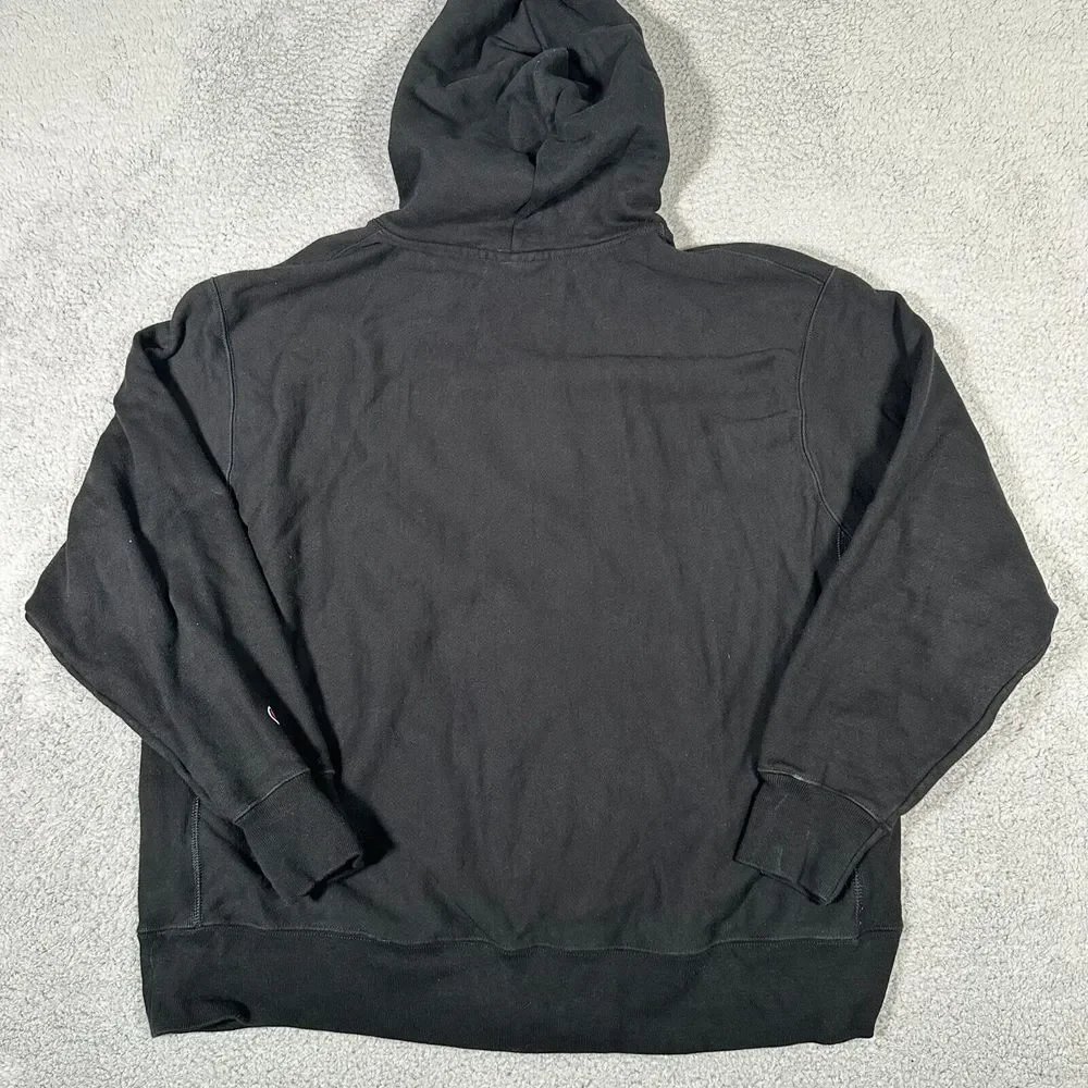 Ohio State Buckeyes Hoodie Mens 2XL Black Champion Reverse Weave Sweatshirt Fade - Picture 6 of 7